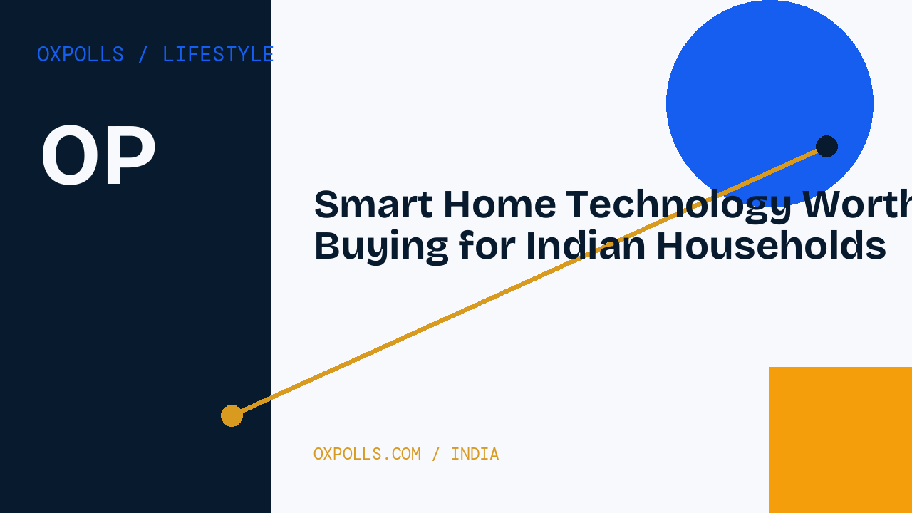 Smart Home Technology Worth Buying for Indian Households