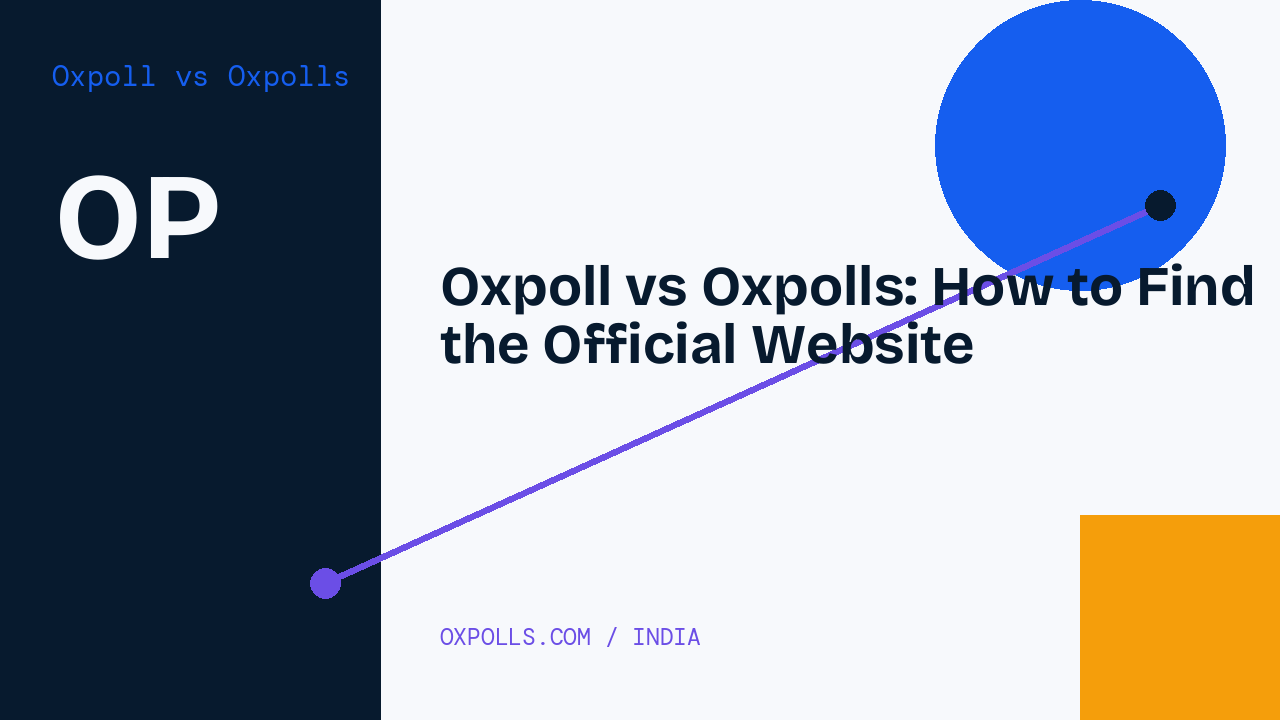 Oxpoll vs Oxpolls: How to Find the Official Website
